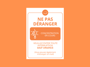 Handicap et vie professionnelle : des affiches pour respecter la concentration de chacun·e au travail